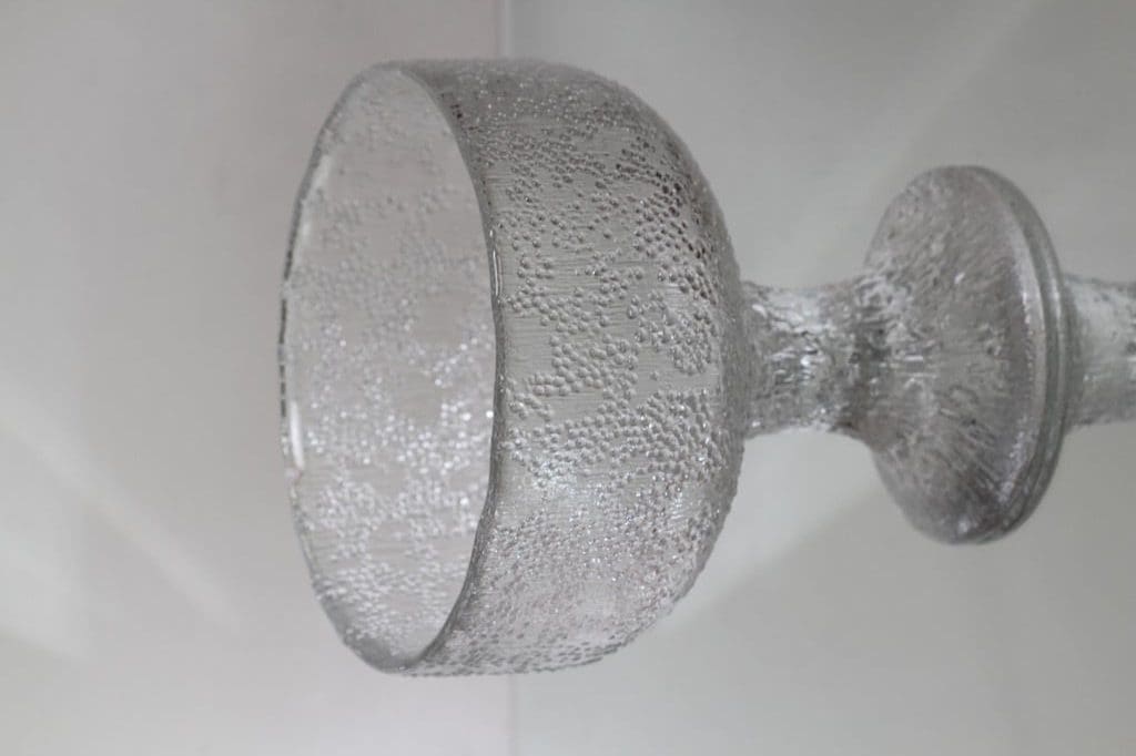 Iittala Puro malja, jalallinen, suunnittelija Tapio Wirkkala, jalallinen, suuri, massiivinen