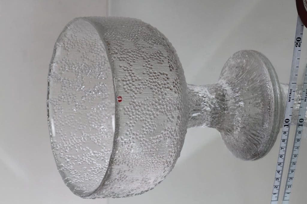 Iittala Puro malja, jalallinen, suunnittelija Tapio Wirkkala, jalallinen, suuri, massiivinen kuva 2