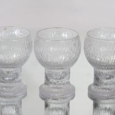 Iittala Kekkerit olutlasit, kirkas, 3 kpl, suunnittelija Timo Sarpaneva,