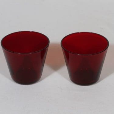 Nuutajärvi Kartio lasit, 10 cl, 2 kpl, suunnittelija Kaj Franck, 10 cl