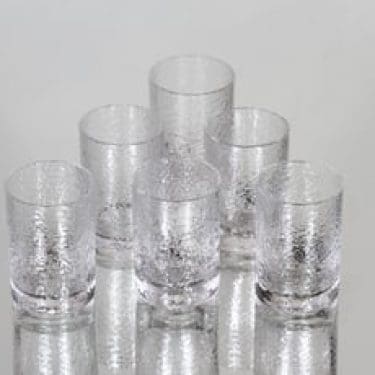 Iittala Mini snapsilasit, 4 cl, 6 kpl, suunnittelija Tapio Wirkkala, 4 cl, pieni
