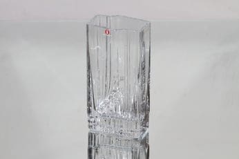 Iittala Sointu maljakko, kirkas, suunnittelija Tapio Wirkkala, pieni