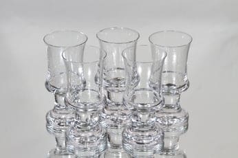 Iittala Tavastia lasit, 8 cl, 5 kpl, suunnittelija Tapio Wirkkala, 8 cl