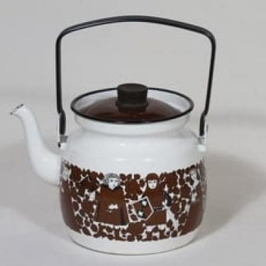 Finel kahvipannu, Ritari, suunnittelija Raija Uosikkinen, Ritari, serikuva, 1.5 l