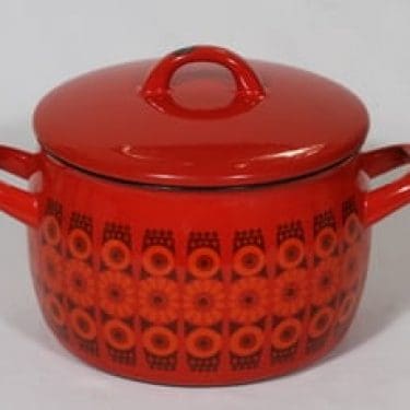 Finel kattila, Kehrä, suunnittelija Raija Uosikkinen, Kehrä, 2.5 l, serikuva, retro