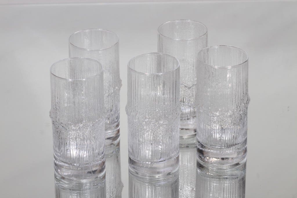Iittala Niva lasit, 20 cl, 5 kpl, suunnittelija Tapio Wirkkala, 20 cl