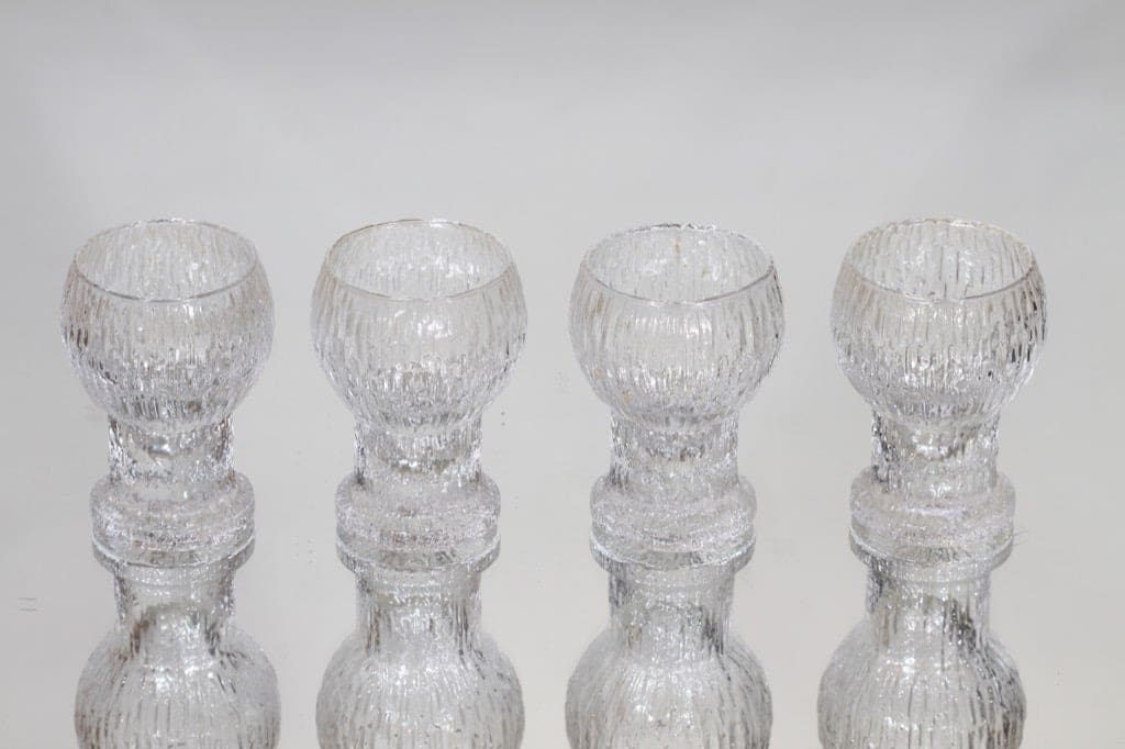 Iittala Kekkerit snapsilasit, 5 cl, 4 kpl, suunnittelija Timo Sarpaneva, 5 cl, pieni
