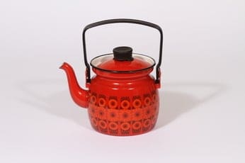 Finel Kehrä kahvipannu, 0.6 l, suunnittelija Raija Uosikkinen, 0.6 l, serikuva, retro
