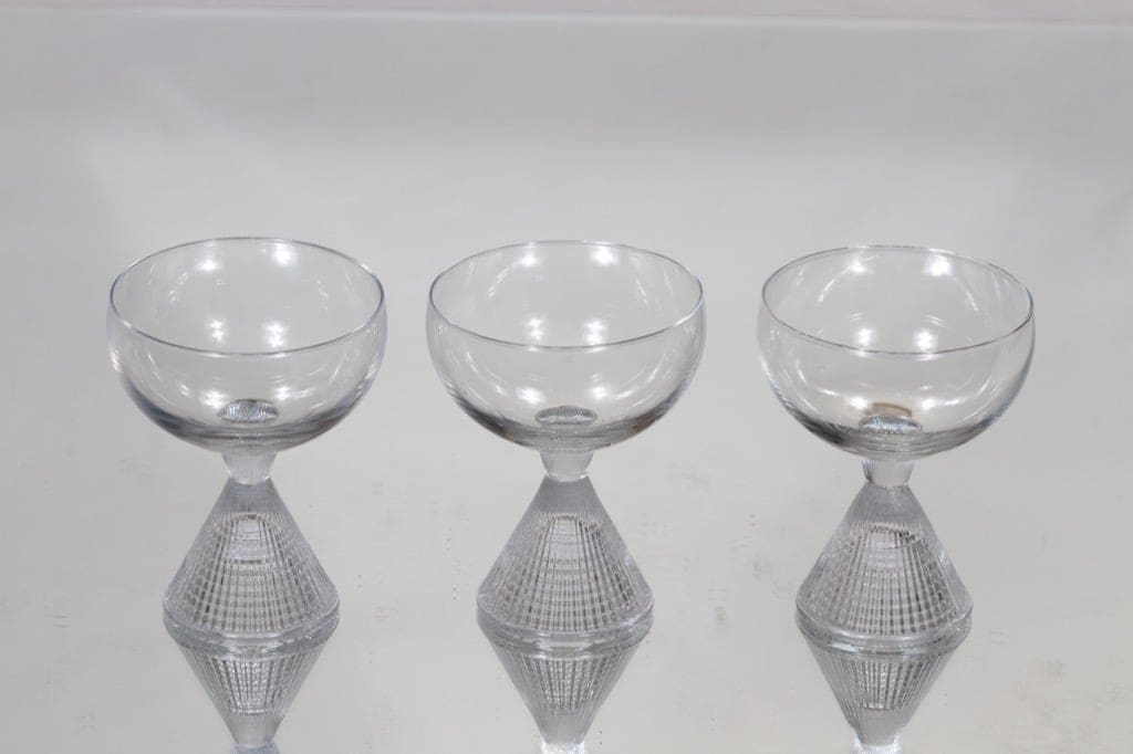 Iittala Briljant cocktail-lasit, kirkas, 3 kpl, suunnittelija Tapio Wirkkala,