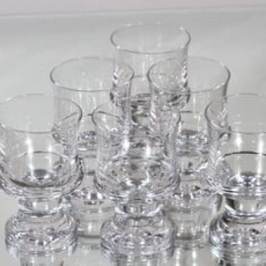 Iittala Tavastia valkoviinilasit, kirkas, 6 kpl, suunnittelija Tapio Wirkkala,