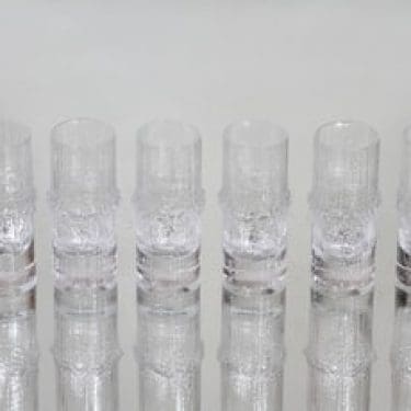 Iittala Niva snapsilasit, 3 cl, 6 kpl, suunnittelija Tapio Wirkkala, 3 cl, puukotelo