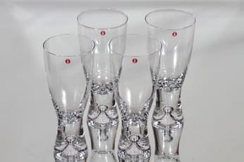 Iittala Tapio olutlasit, 25 cl, 4 kpl, suunnittelija Tapio Wirkkala, 25 cl