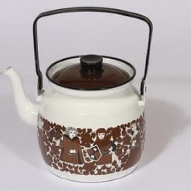 Finel Ritari kahvipannu, 1.6 l, suunnittelija Raija Uosikkinen, 1.6 l, serikuva, retro