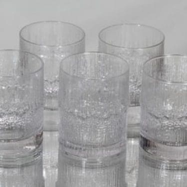 Iittala Niva lasit, 22 cl, 5 kpl, suunnittelija Tapio Wirkkala, 22 cl