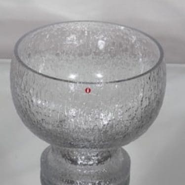 Iittala Kekkerit kulho, kirkas, suunnittelija Timo Sarpaneva, suuri