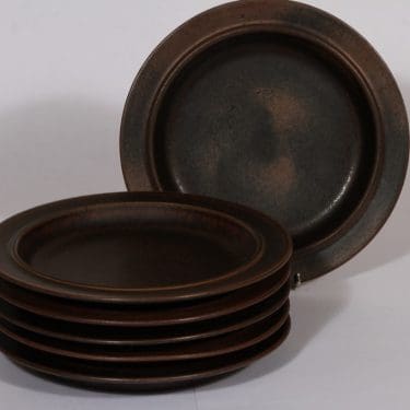 Arabia Ruska ruokalautaset, matala, 6 kpl, suunnittelija Ulla Procope, matala