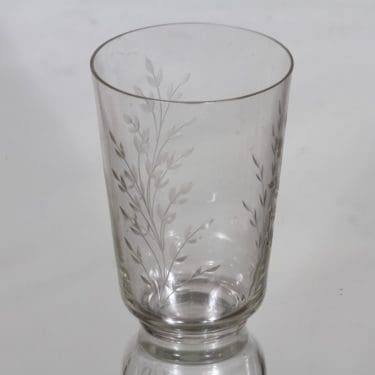 Iittala maljakko, kirkas, suunnittelija Göran Hongell, hiottu