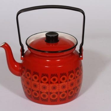 Finel Kehrä kahvipannu, 1.5 l, suunnittelija Raija Uosikkinen, 1.5 l, serikuva, retro