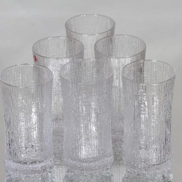 Iittala Ultima Thule siiderilasit, 15 cl, 6 kpl, suunnittelija Tapio Wirkkala, 15 cl