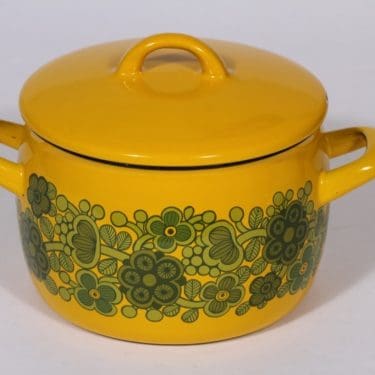 Finel Primavera kattila, 2.5 l, suunnittelija Raija Uosikkinen, 2.5 l, serikuva, retro