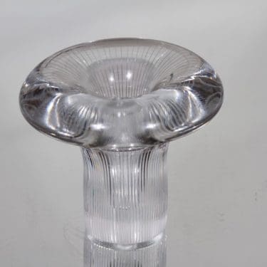 Iittala Tatti taide-esine, kirkas, suunnittelija Tapio Wirkkala, pieni, hiottu, signeerattu