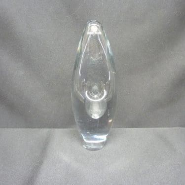 Iittala Orkidea taidelasi, kirkas, suunnittelija Timo Sarpaneva, pieni, signeerattu