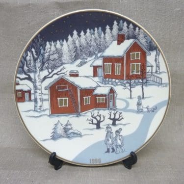 Arabia Joululautanen vuosilautanen, 1996, suunnittelija Tove Slotte, 1996, serikuva