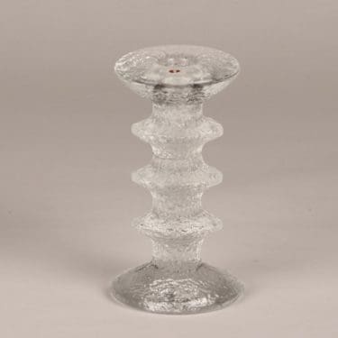 Iittala Festivo kynttilänjalka, kirkas, suunnittelija Timo Sarpaneva, 3-solmuinen