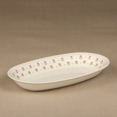 Arabia Miniflora vatii, soikea, suunnittelija Esteri Tomula, soikea, kukka-aihe