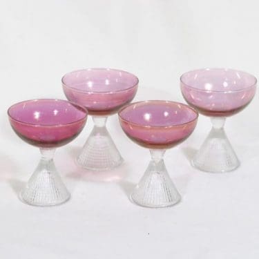 Iittala Briljant lasit, 8 cl, 4 kpl, suunnittelija Tapio Wirkkala, 8 cl, hohtomaalattu