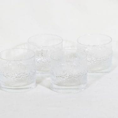 Iittala Niva viskilasit, 20 cl, 4 kpl, suunnittelija Tapio Wirkkala, 20 cl