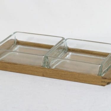 Iittala Maija leikkeletarjotin, 3-osainen, suunnittelija Aino Aalto, 3-osainen
