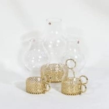 Iittala Karaatti tuikkulyhdyt, kirkas, 3 kpl, suunnittelija Timo Sarpaneva,