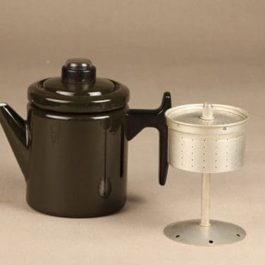 Finel Pikku-Pehtoori kahvipannu, 1 l, suunnittelija Antti Nurmesniemi, 1 l, perkolaattori