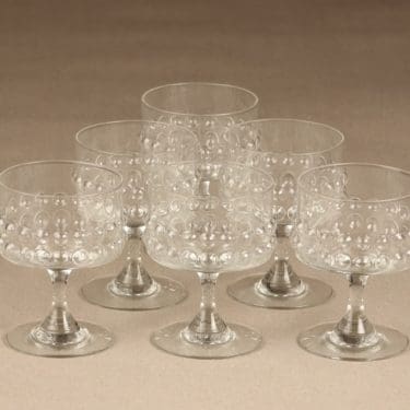 Riihimäen Lasi Grappo cocktali lasit, 14 cl, 6 kpl, suunnittelija Nanny Still, 14 cl