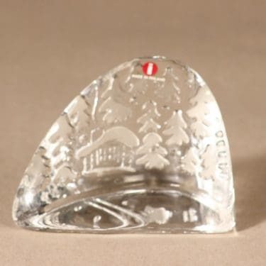 Iittala Latu Satu lasikortti, kirkas, suunnittelija Valto Kokko,