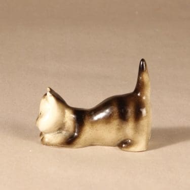 Arabia Kissa figuuri, kissa, suunnittelija Michael Schilkin, kissa, käsinmaalattu