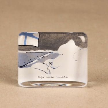 Iittala lasikortti, Suomen kesä, suunnittelija Heljä Liukko-Sundström, Suomen kesä, serikuva