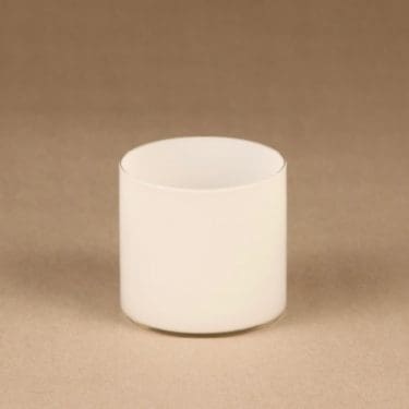 Iittala 2514 lasi, valkoinen, suunnittelija Timo Sarpaneva,