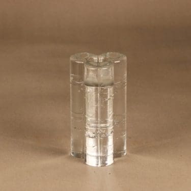 Iittala Arkipelago kynttilänjalka, kirkas, suunnittelija Timo Sarpaneva, massiivinen