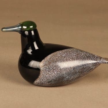 Nuutajärvi lintu , Sorsauros, suunnittelija Oiva Toikka, Sorsauros, signeerattu