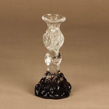 Humppila Kasvimaalla candle holder 20.5 cm brown, signed designer Pertti Santalahti