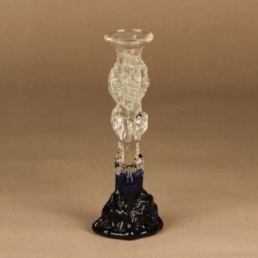 Humppila Kasvimaalla candle holder 26 cm blue designer Pertti Santalahti