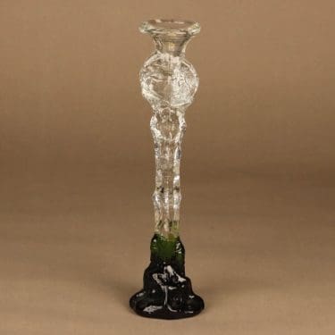 Humppila Kasvimaalla candle holder 35 cm green, signed designer Pertti Santalahti