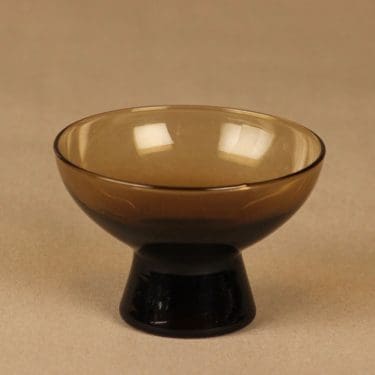 Iittala 2092 annoskulho, ruskea, suunnittelija Tapio Wirkkala, ruskea