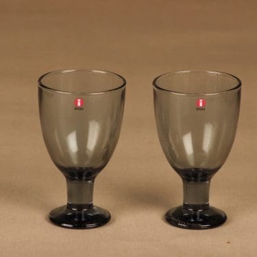 Iittala Verna lasi harmaa designer Kerttu Nurminen