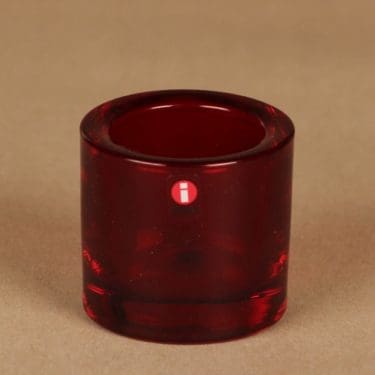 Iittala Kivi tuikkulyhty, punainen, suunnittelija Heikki Orvola,