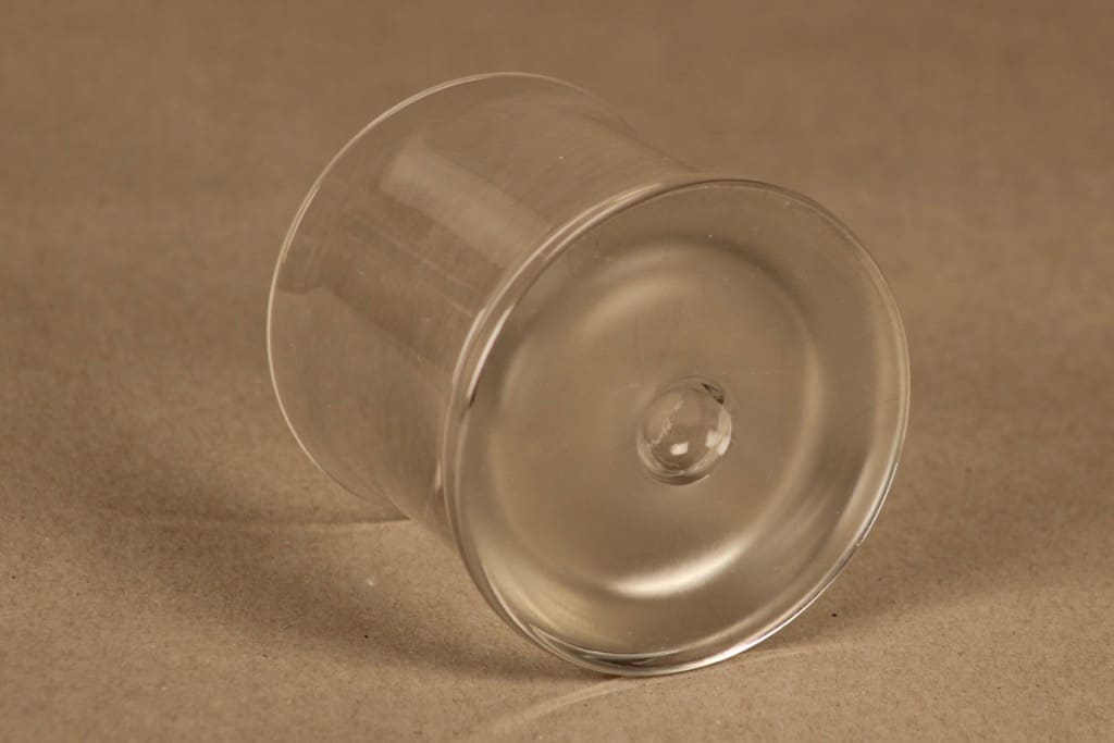 Iittala Kapteenin pöytä lasi, kirkas, suunnittelija Tapio Wirkkala, tilaustyö kuva 2