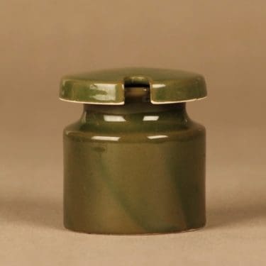 Arabia B sinappipurkki, kannellinen, suunnittelija Gunvor Olin-Grönqvist, kannellinen, 10 cl