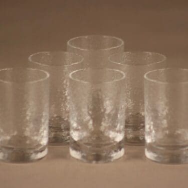 Iittala Mini snapsilasi,  , 6 kpl, suunnittelija Tapio Wirkkala, , 4 cl